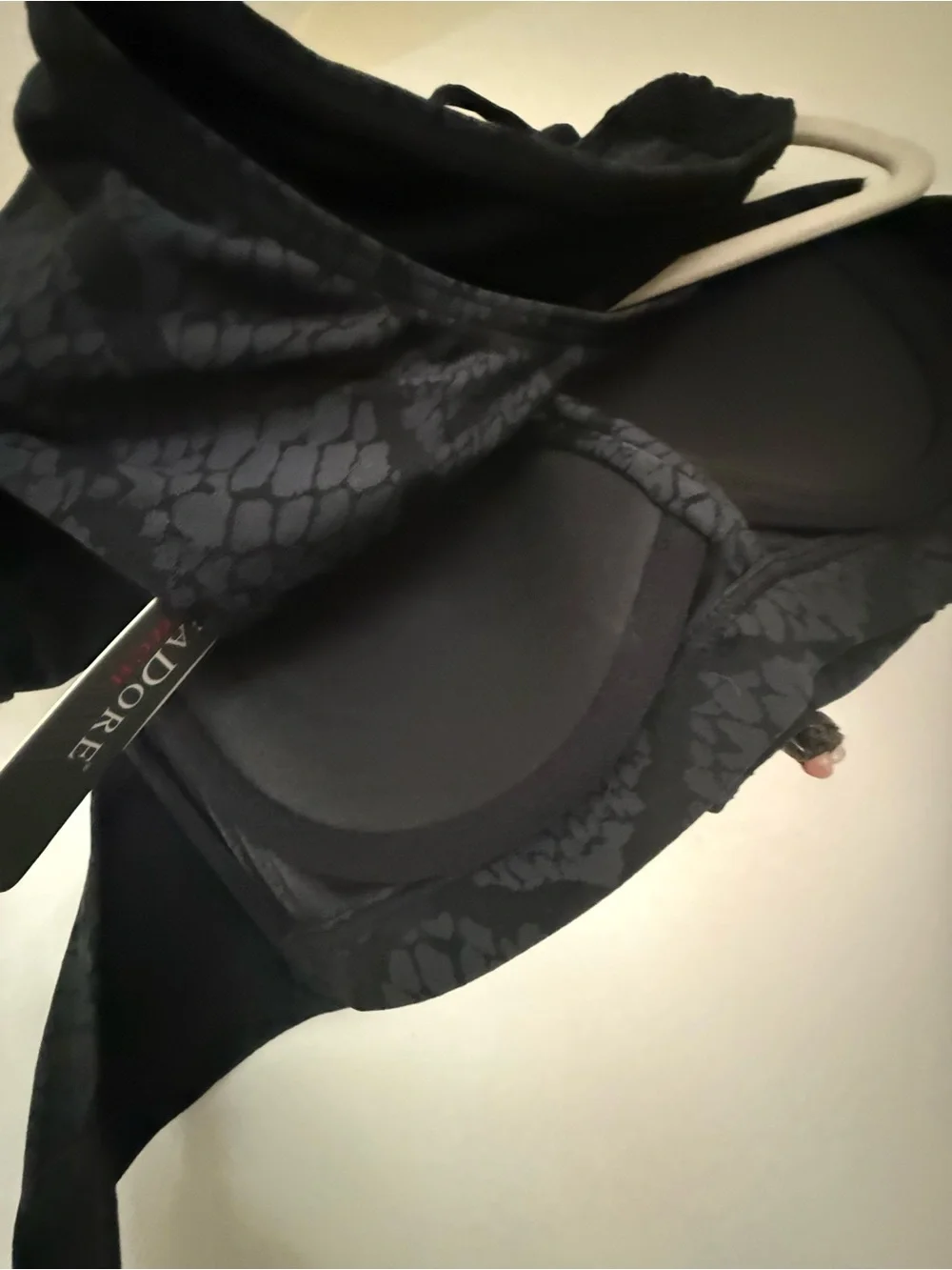 Adore Black Snake-Print Bikinis